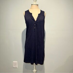 Lilly Pulitzer Sleeveless Navy Button-Front Dress